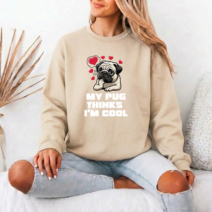Pumpkin - Unisex Cotton Sweater for Pug Lovers