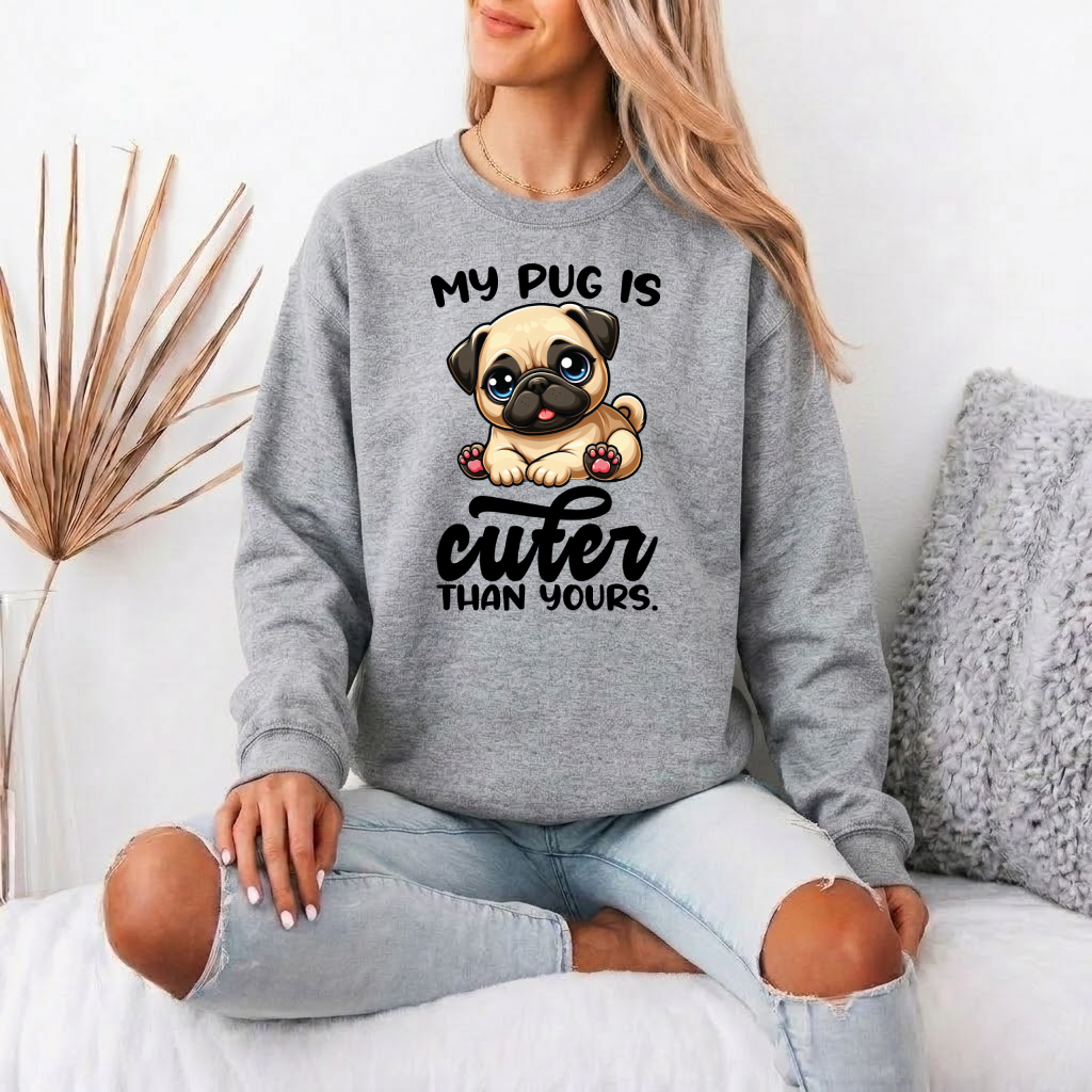 Titan - Unisex Cotton Sweater for Pug Lovers