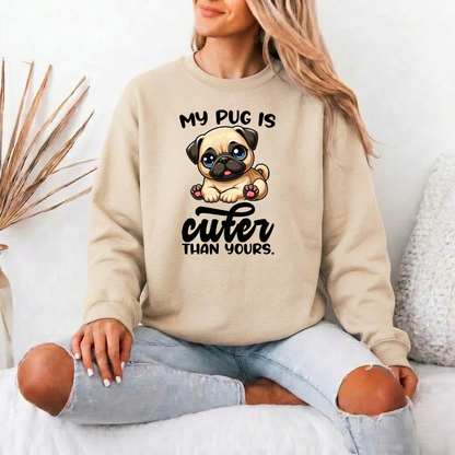Titan - Unisex Cotton Sweater for Pug Lovers