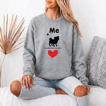 Luna - Unisex Cotton Sweater for Pug Lovers