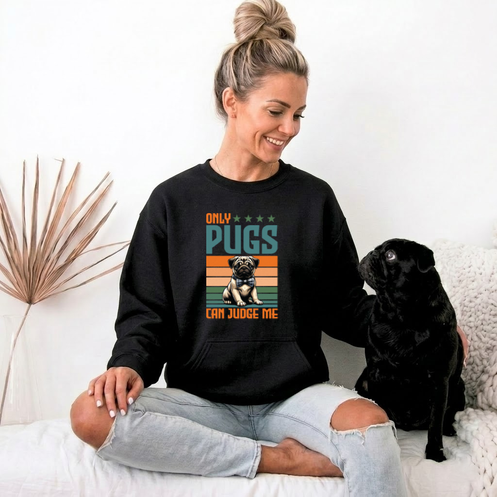 Ace - Unisex Cotton Sweater for Pug Lovers