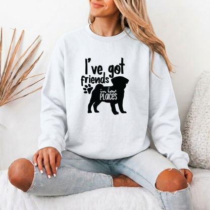 Rosey - Unisex Cotton Sweater for Pug Lovers