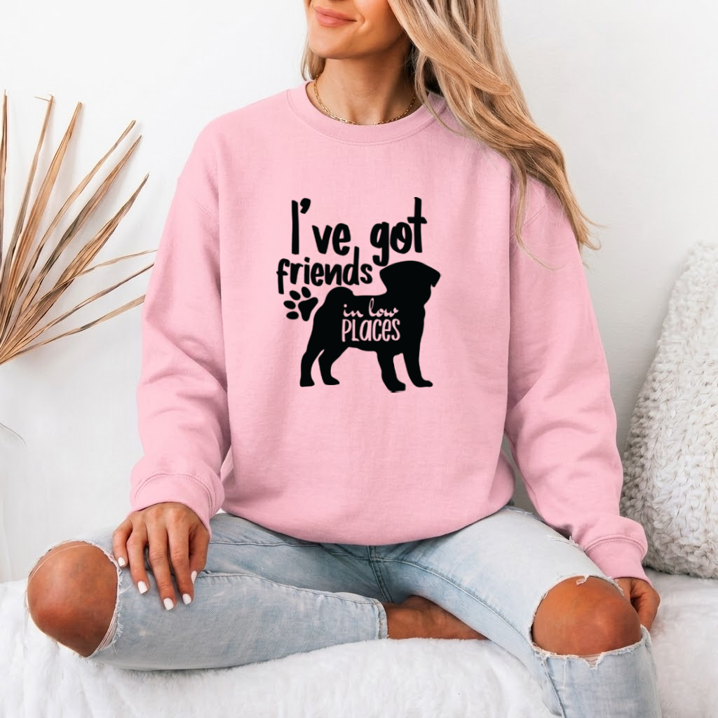 Rosey - Unisex Cotton Sweater for Pug Lovers