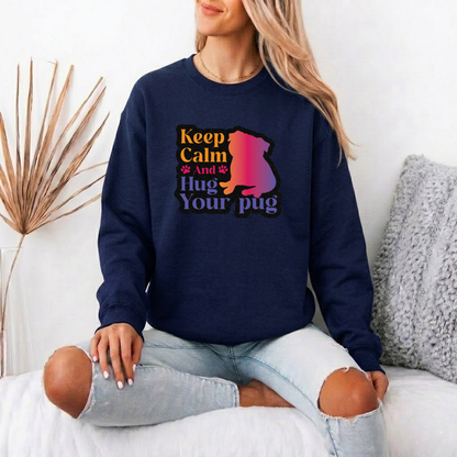Cleo - Unisex Cotton Sweater for Pug Lovers