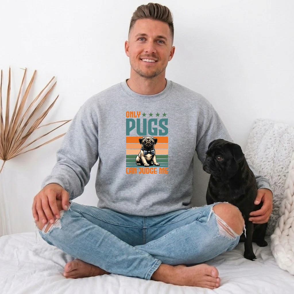 Ace - Unisex Cotton Sweater for Pug Lovers