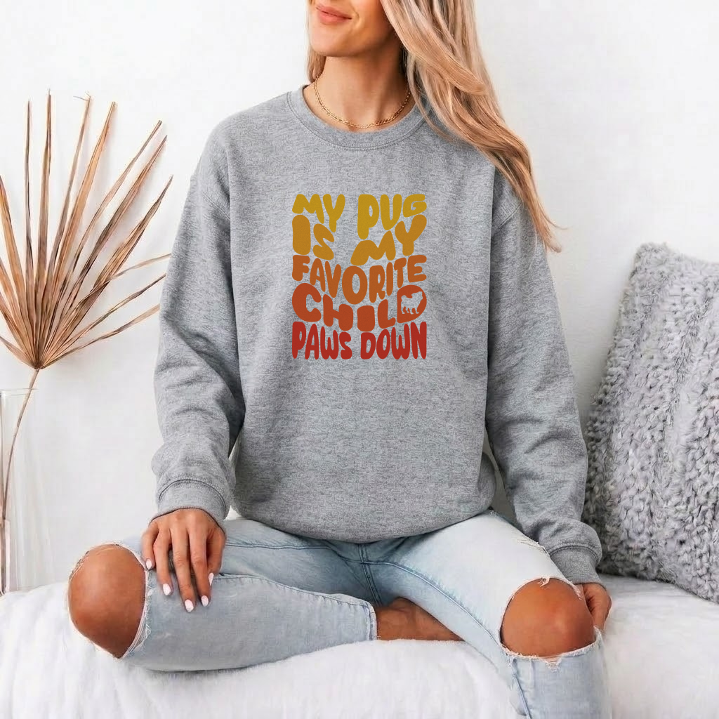 Zara - Unisex Cotton Sweater for Pug Lovers