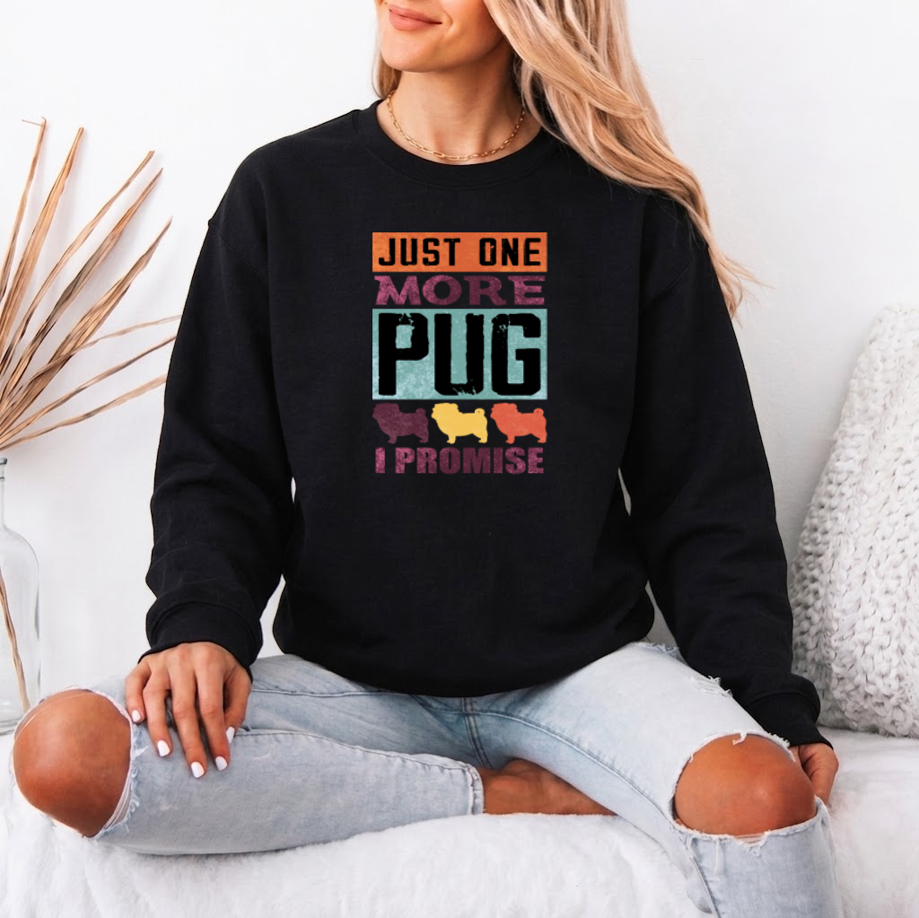 Bear - Unisex Cotton Sweater for Pug Lovers