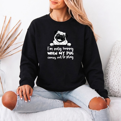 Max - Unisex Cotton Sweater for Pug Lovers