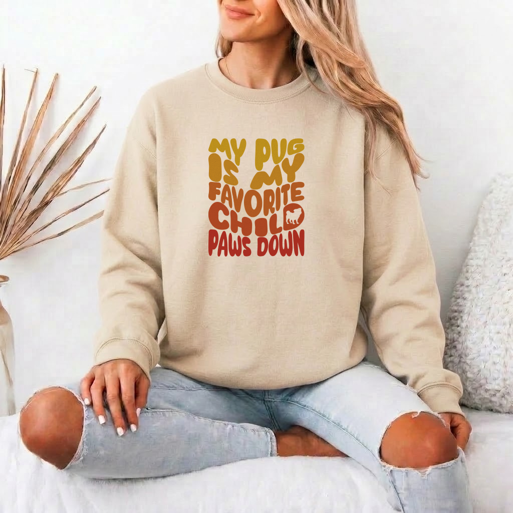 Zara - Unisex Cotton Sweater for Pug Lovers