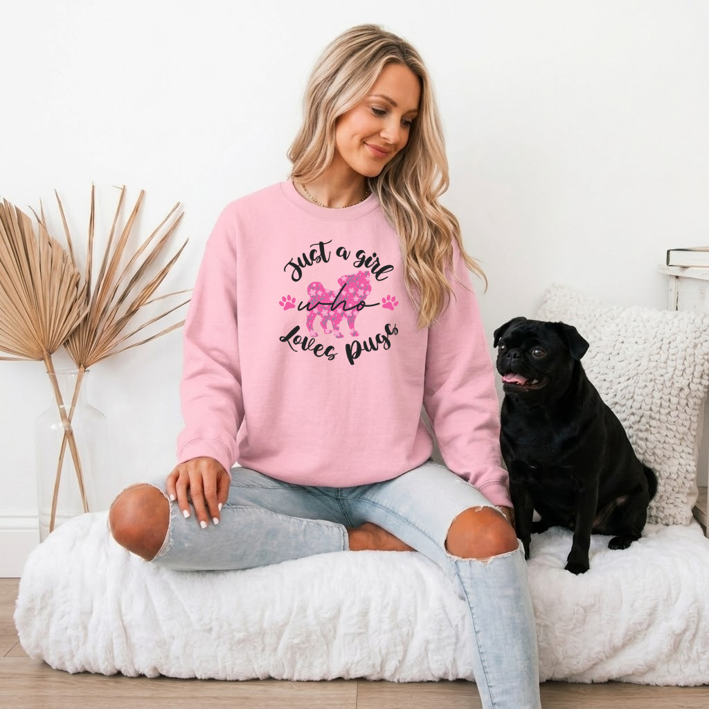Coco - Unisex Cotton Sweater for Pug Lovers