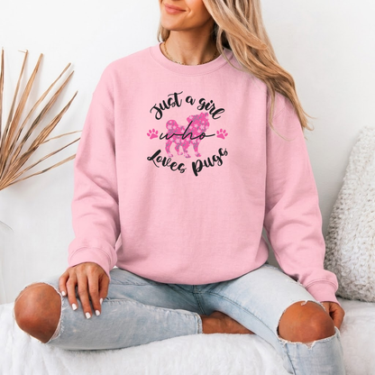 Coco - Unisex Cotton Sweater for Pug Lovers