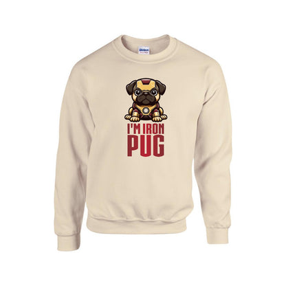 Rony - Unisex Cotton Sweater for Pug Lovers