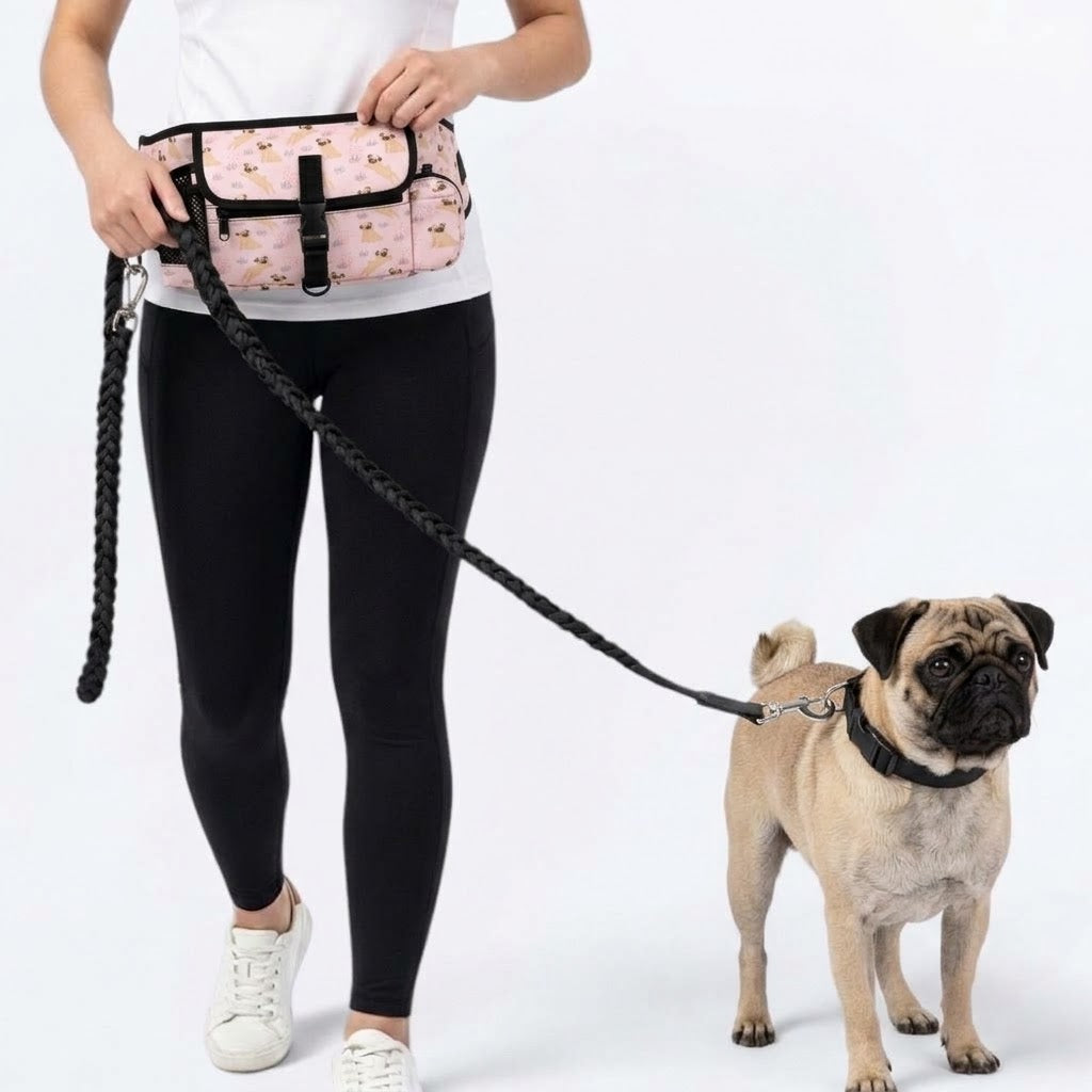 Luna - Pug Treat Training Pouch | Outdoor Storage Waist Bag