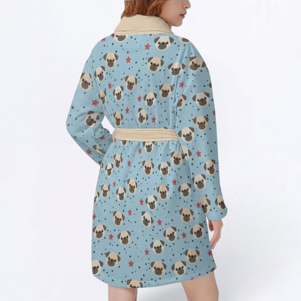 Diesel  - Women’s Bathrobe for Pug  lovers