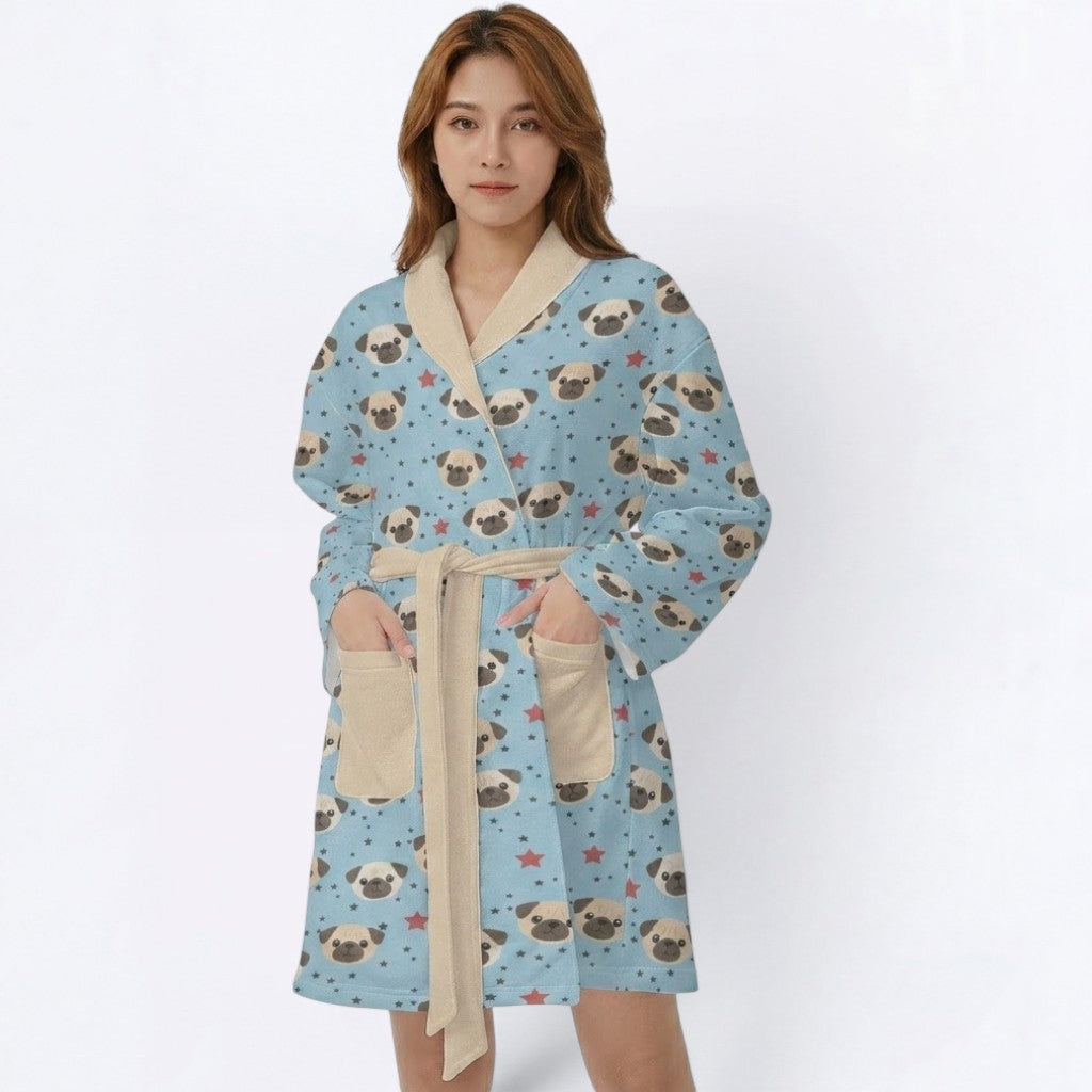 Diesel  - Women’s Bathrobe for Pug  lovers