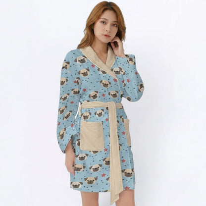 Diesel  - Women’s Bathrobe for Pug  lovers