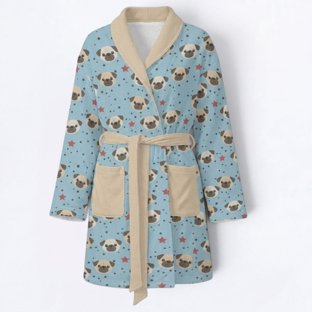 Diesel  - Women’s Bathrobe for Pug  lovers