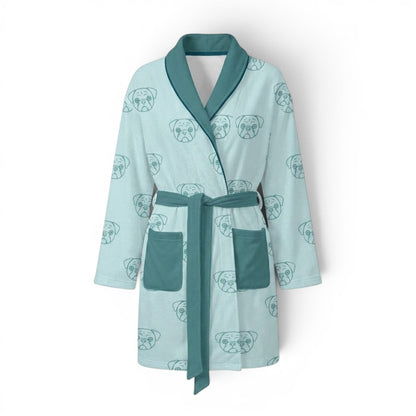 Harley  - Women’s Bathrobe for Pug  lovers