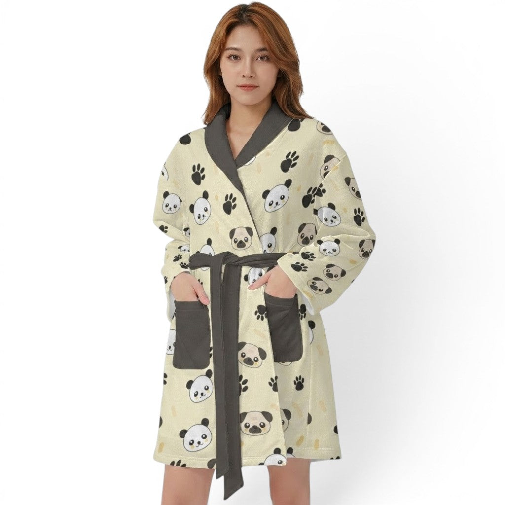 Storm  - Women’s Bathrobe for Pug  lovers
