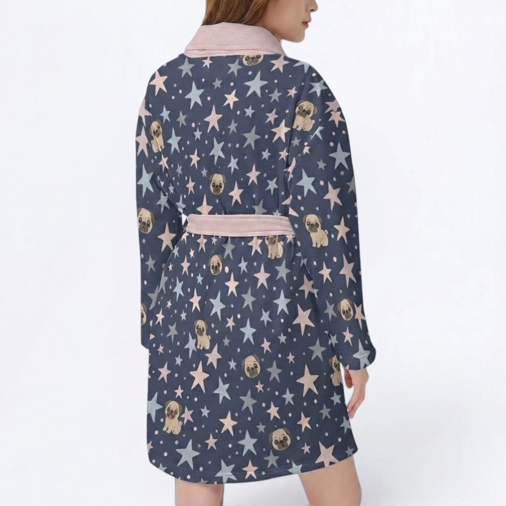Thor   - Women’s Bathrobe for Pug  lovers