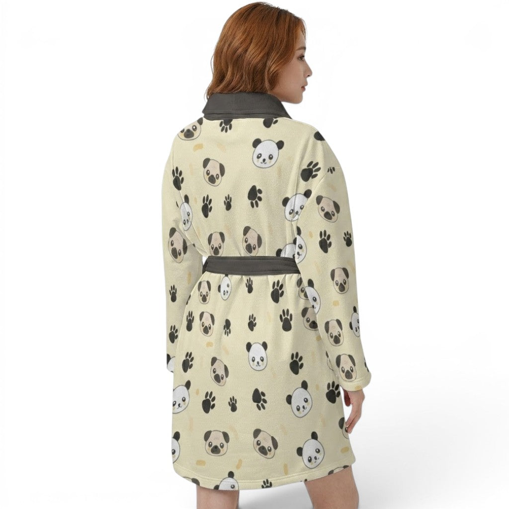 Storm  - Women’s Bathrobe for Pug  lovers