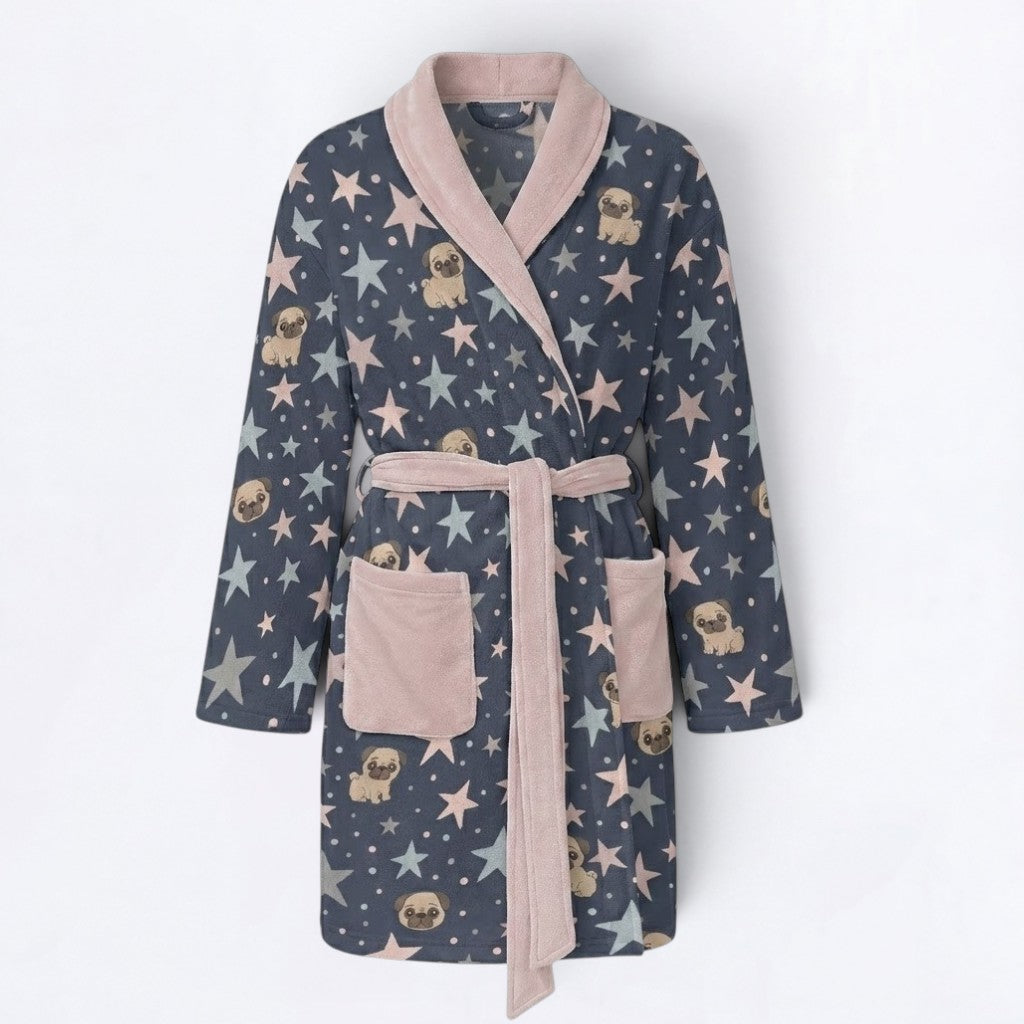 Thor   - Women’s Bathrobe for Pug  lovers