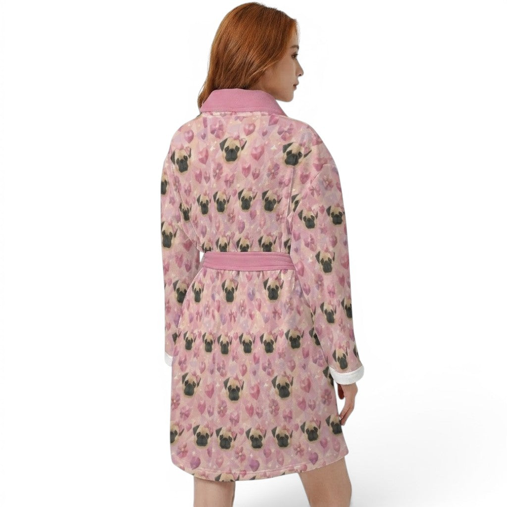 Bear  - Women’s Bathrobe for Pug  lovers