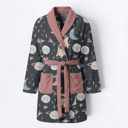 Cleo  - Women’s Bathrobe for Pug  lovers