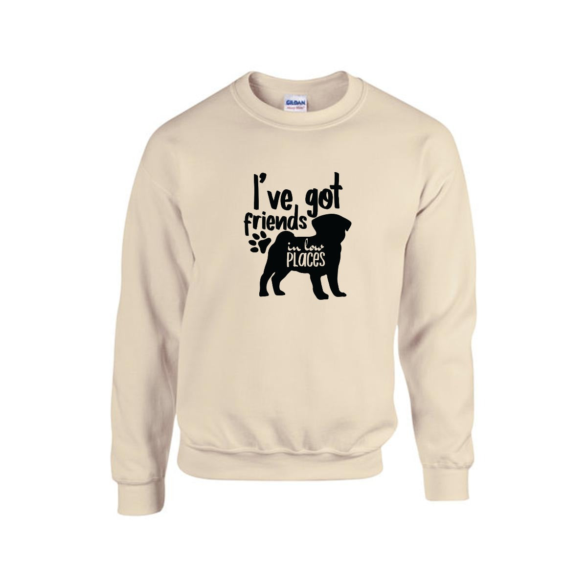 Rosey - Unisex Cotton Sweater for Pug Lovers