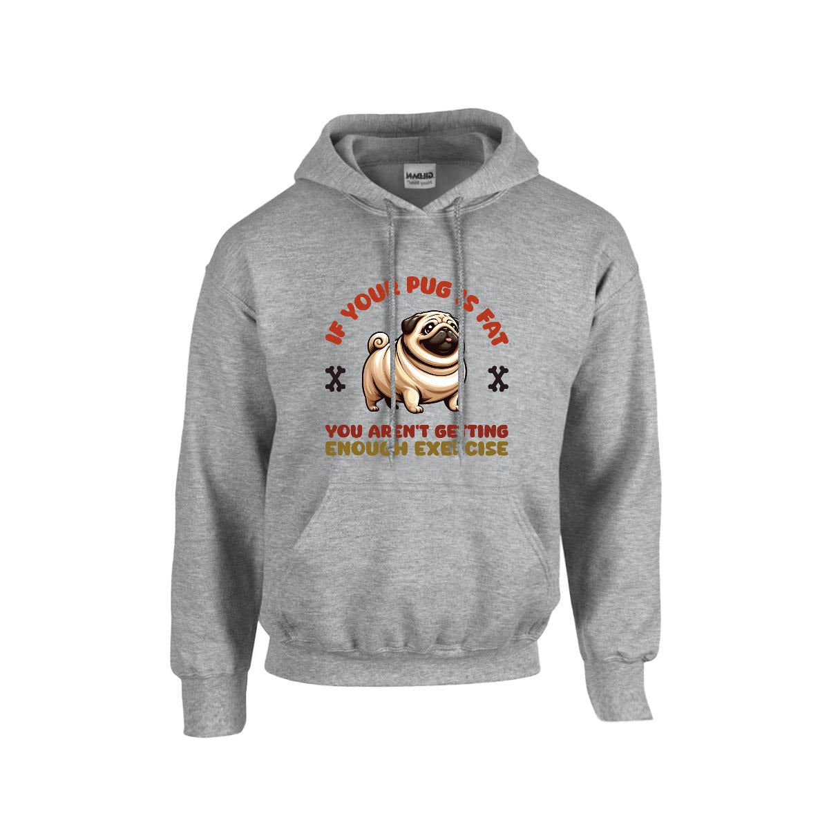 Oliver  - Pug Lover Hoodie – Essential Unisex Cotton Sweatshirt