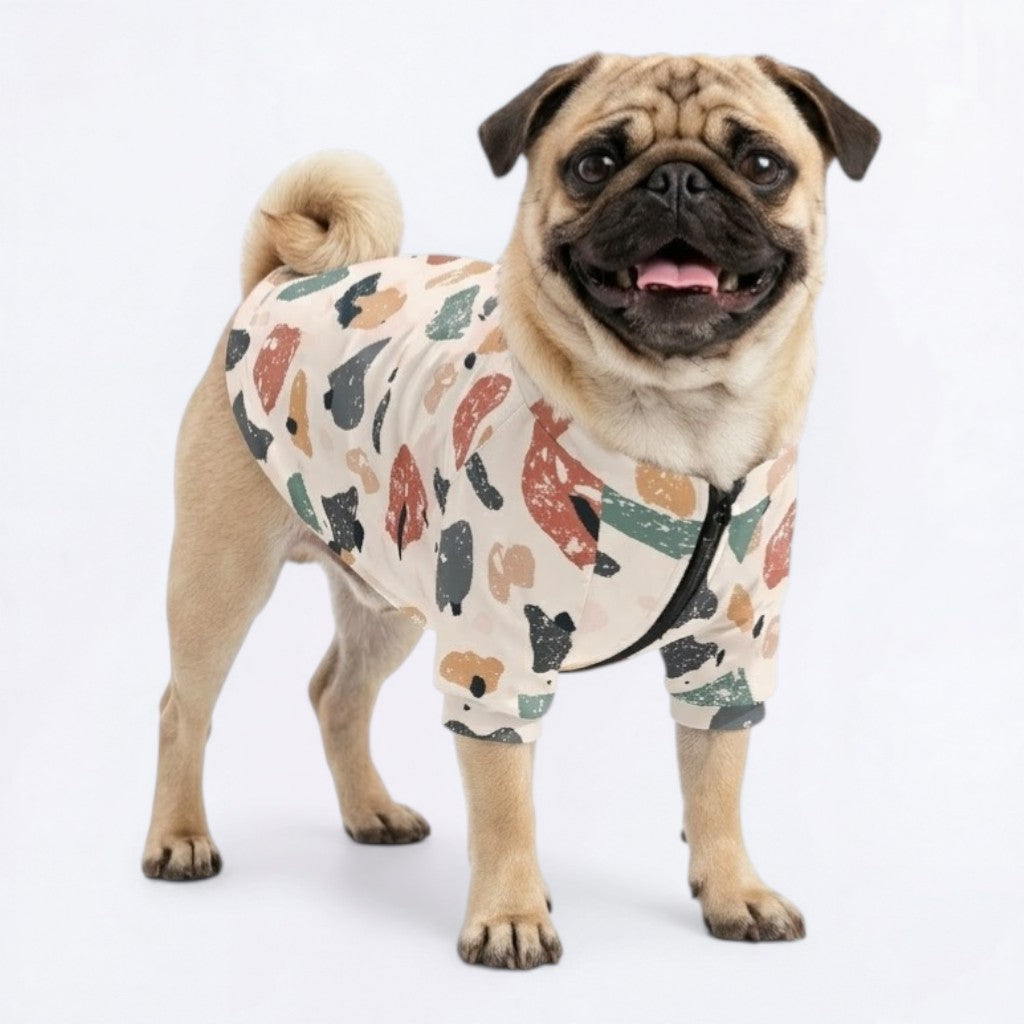 Roxy    - Pug Zip Up Sweater