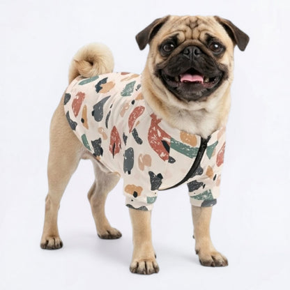 Roxy    - Pug Zip Up Sweater