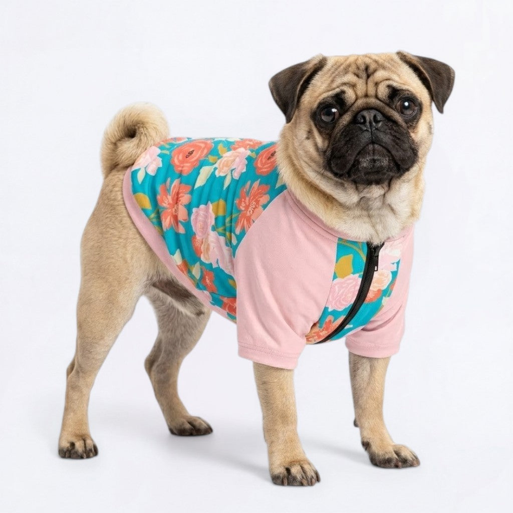 Nyla - Pug Zip Up Sweater