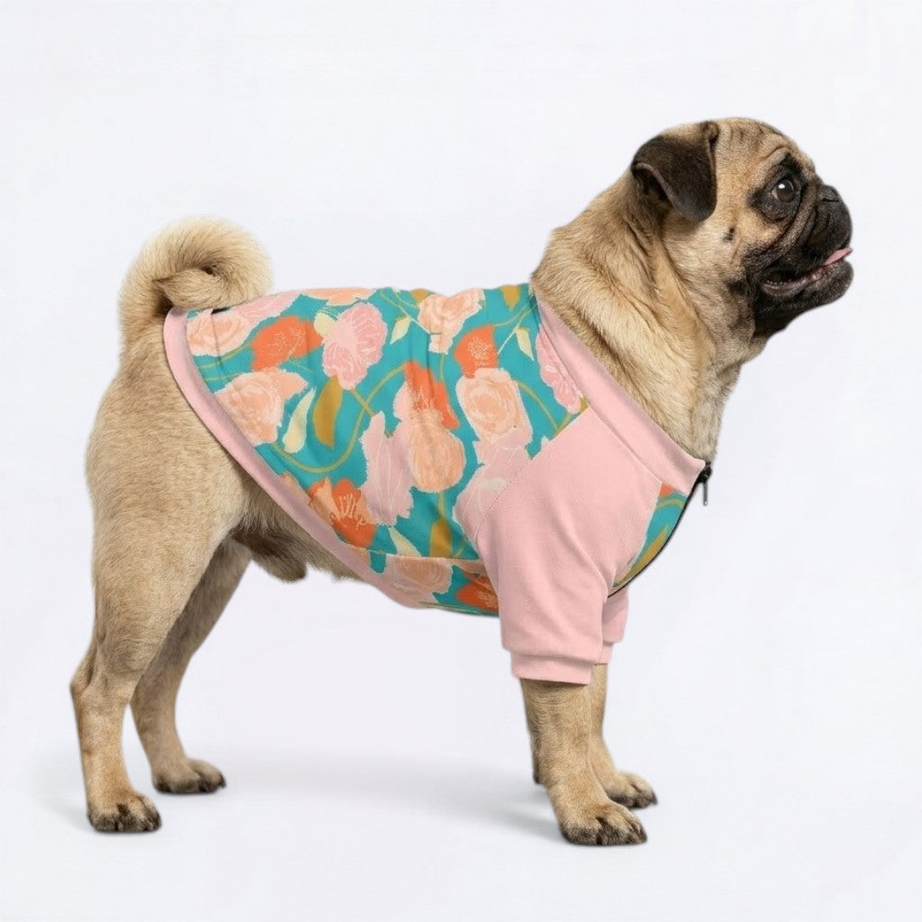 Nyla - Pug Zip Up Sweater