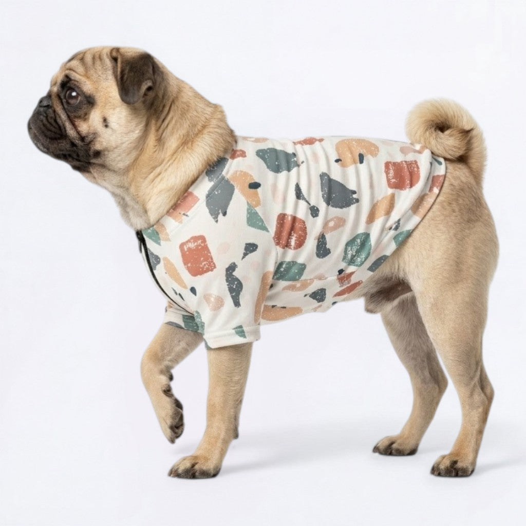 Roxy    - Pug Zip Up Sweater
