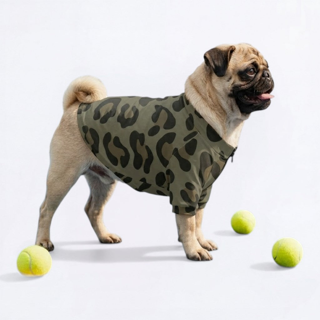 Lola   - Pug Zip Up Sweater