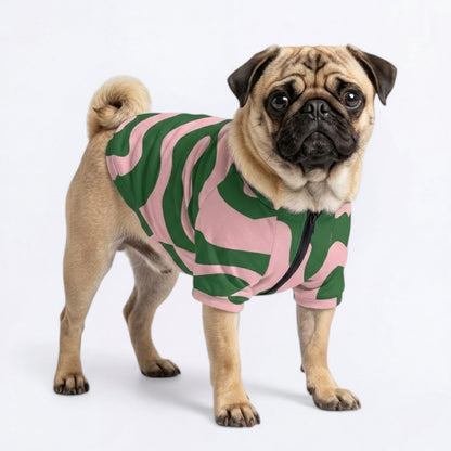 Honey  - Pug Zip Up Sweater