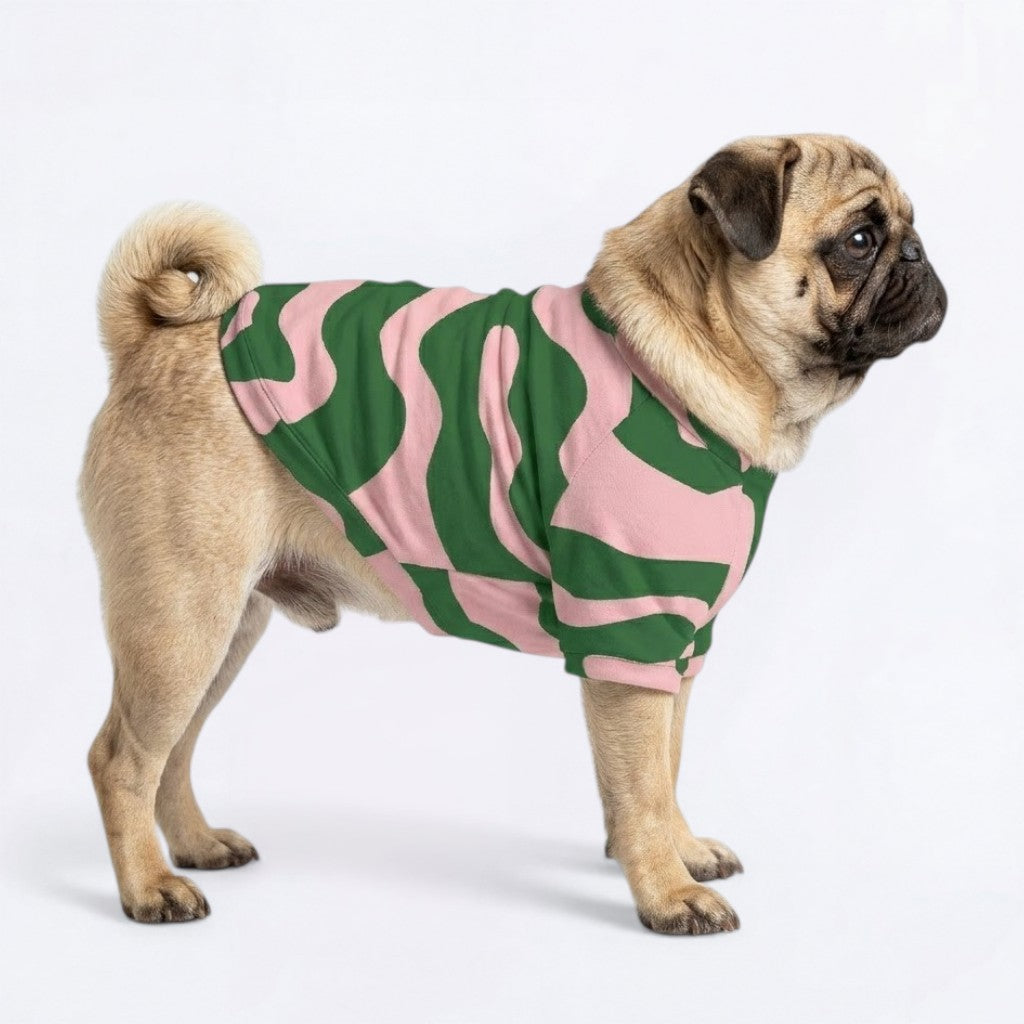 Honey  - Pug Zip Up Sweater