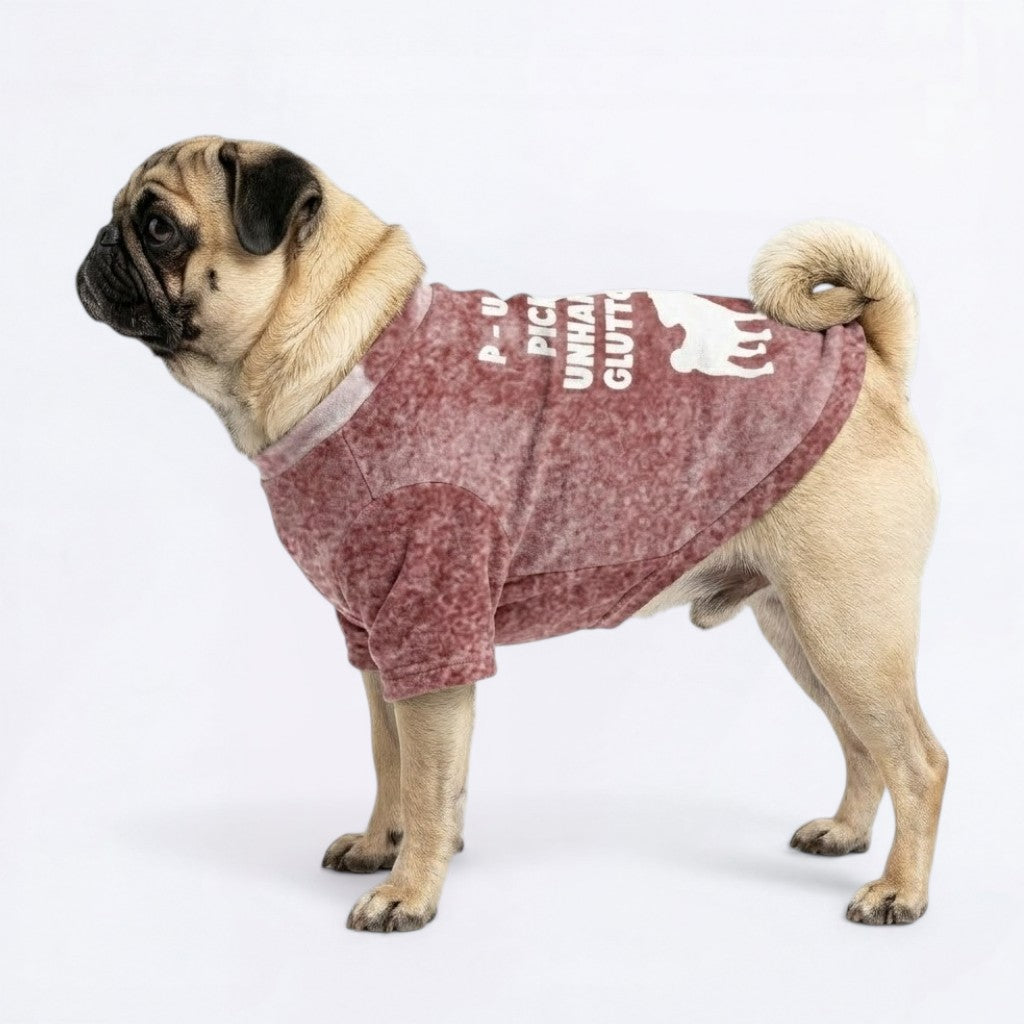 Hunter  - Pug Zip Up Sweater