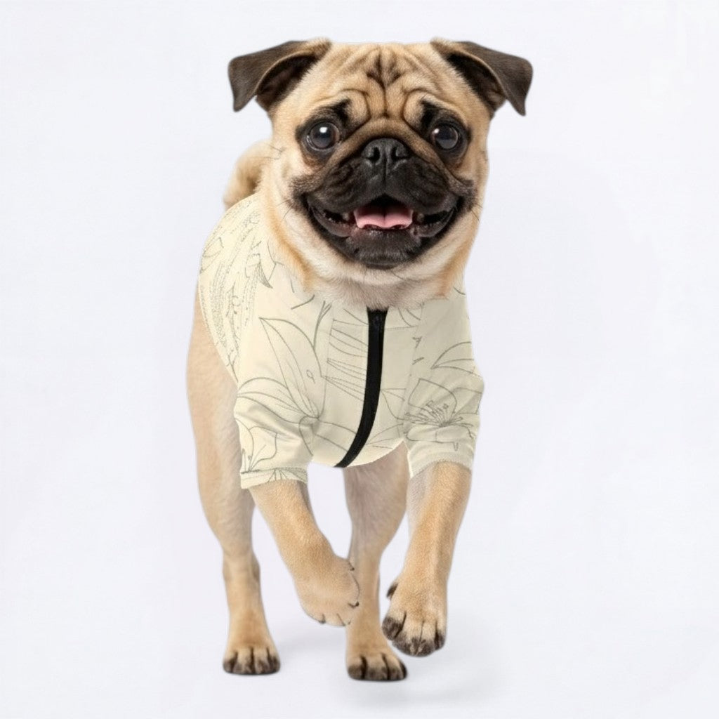 Bronx - Pug Zip Up Sweater
