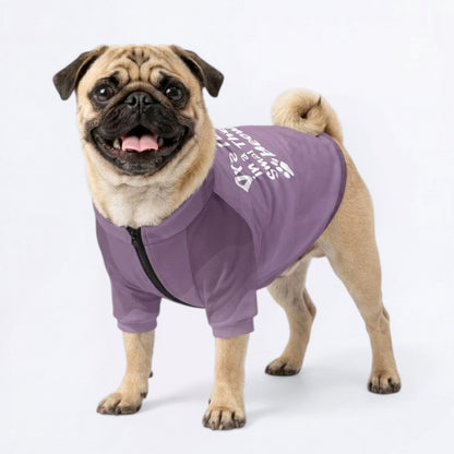 Sage- Pug Zip Up Sweater