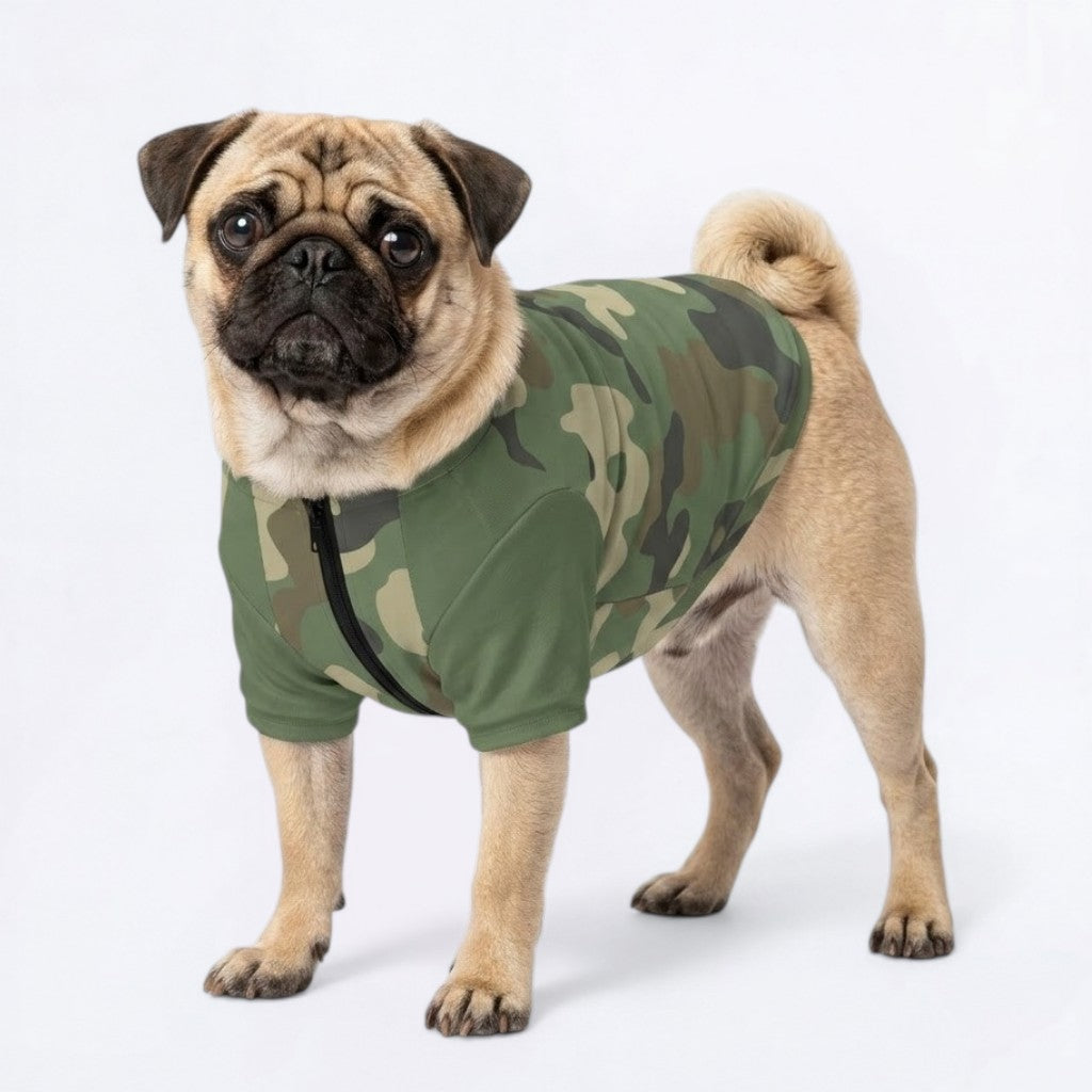 Remy   - Pug Zip Up Sweater