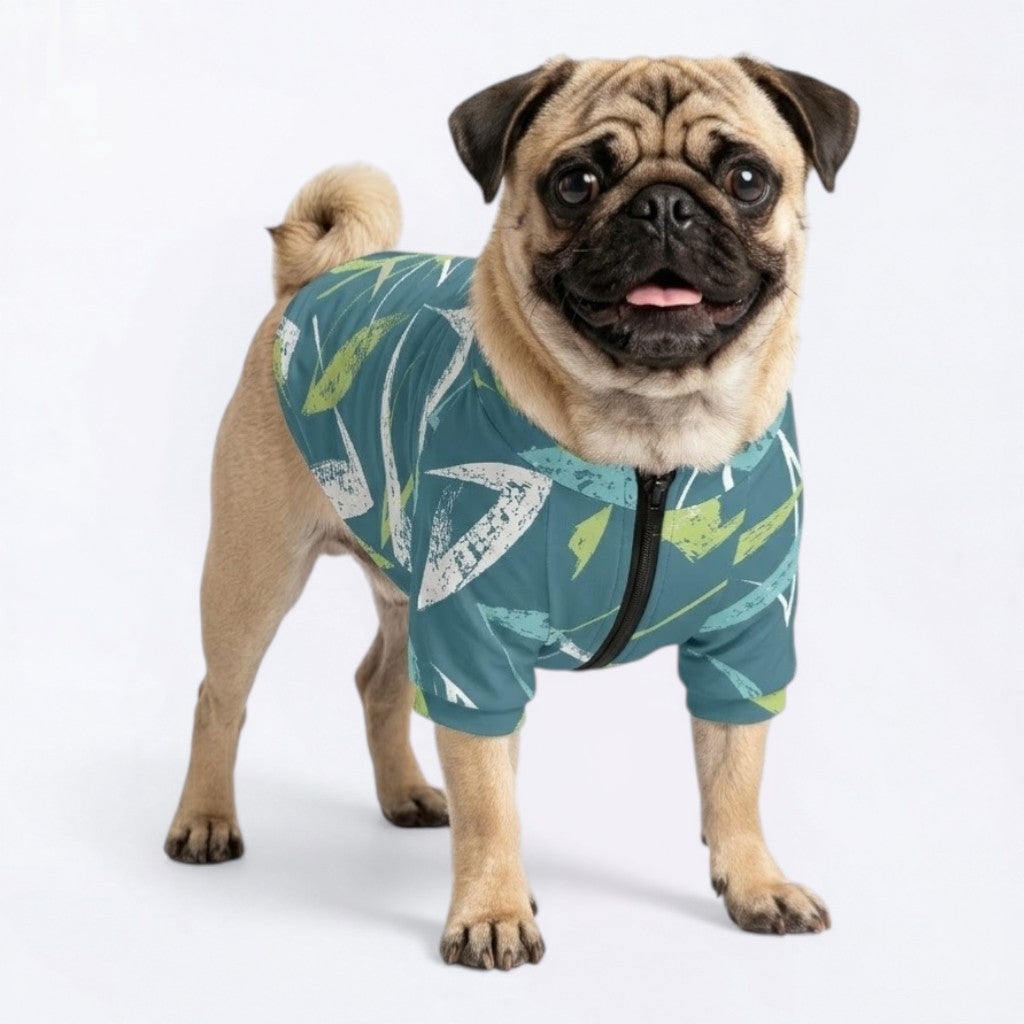 Nova  - Pug Zip Up Sweater