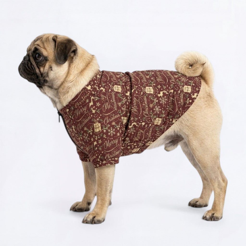 Stella- Pug Zip Up Sweater