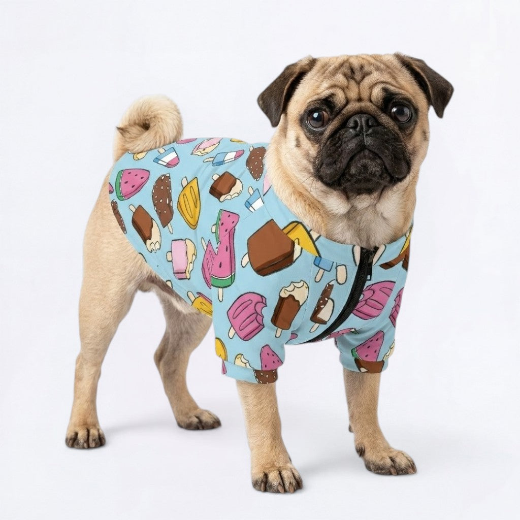 Simba   - Pug Zip Up Sweater