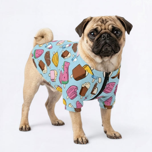 Simba   - Pug Zip Up Sweater
