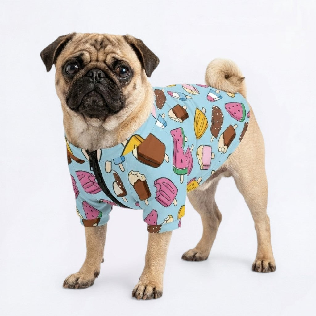 Simba   - Pug Zip Up Sweater