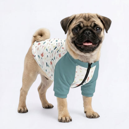 Ivy - Pug Zip Up Sweater