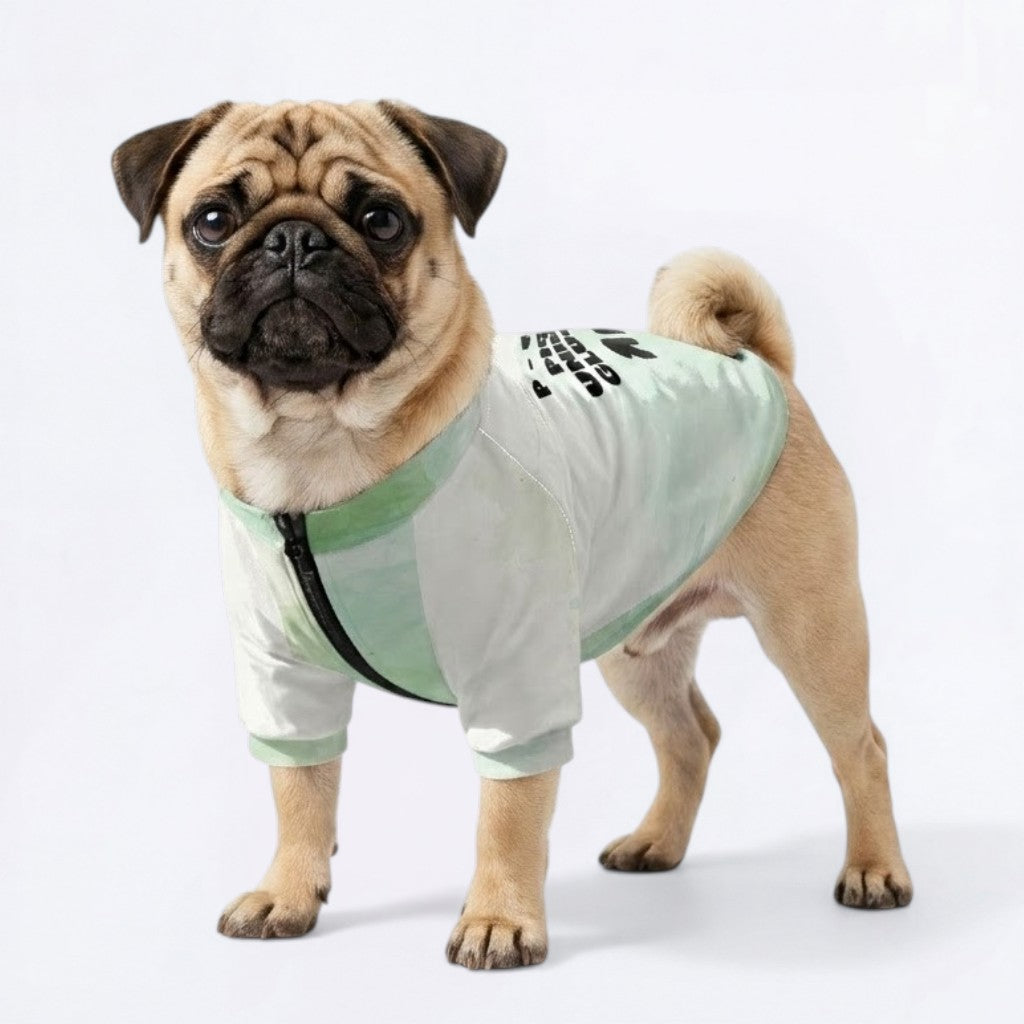 Bella   - Pug Zip Up Sweater