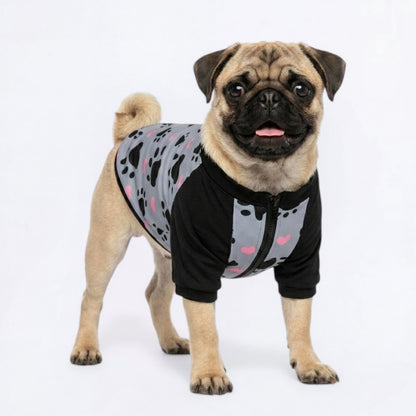 Lily  - Pug Zip Up Sweater